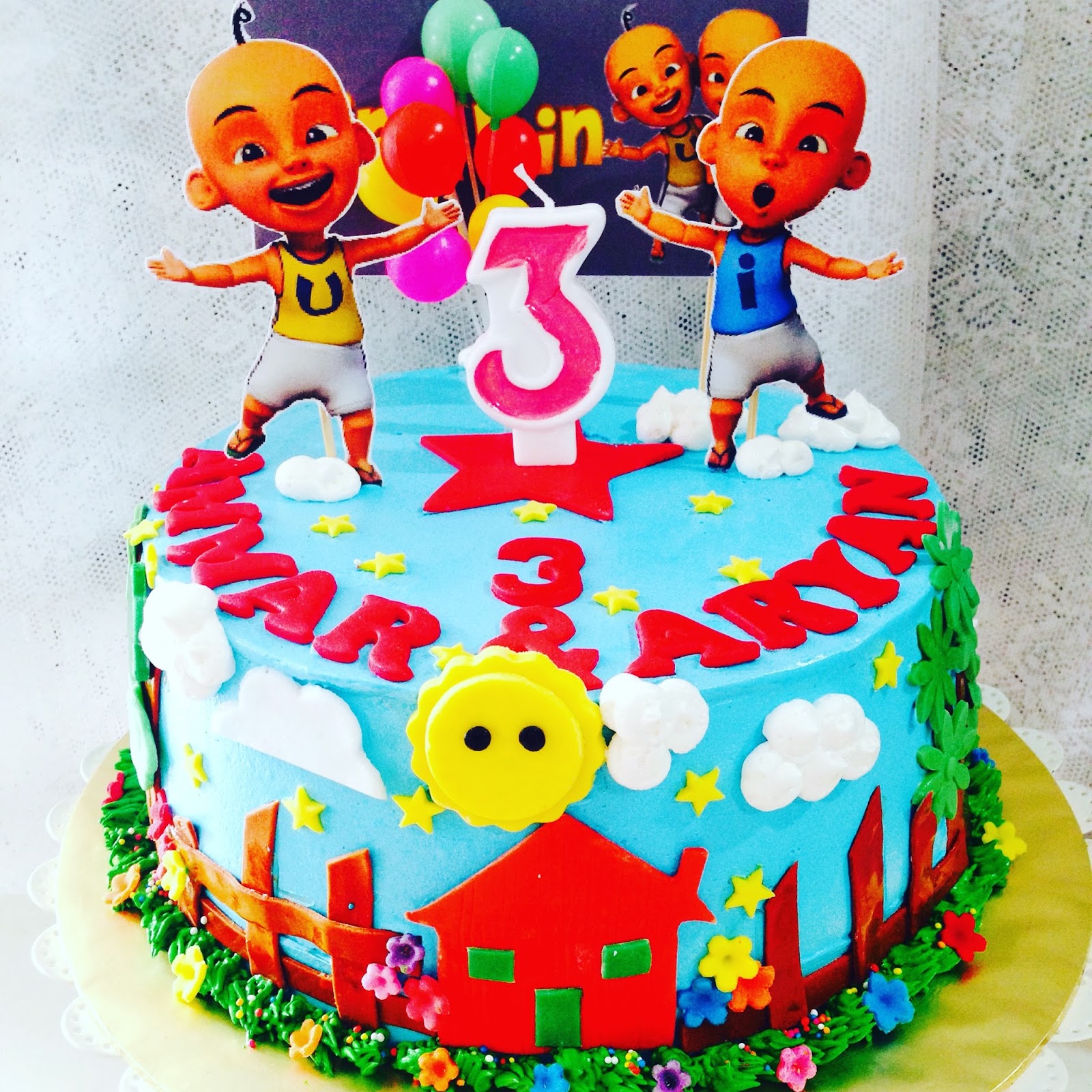 ninie cakes house: Upin & Ipin Birthday Cakes Theme