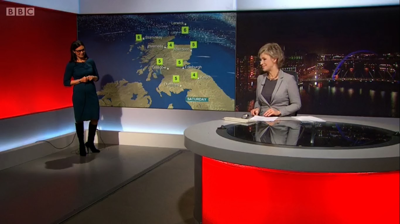UK Regional News Caps Judith Ralston BBC Reporting Scotland Weather