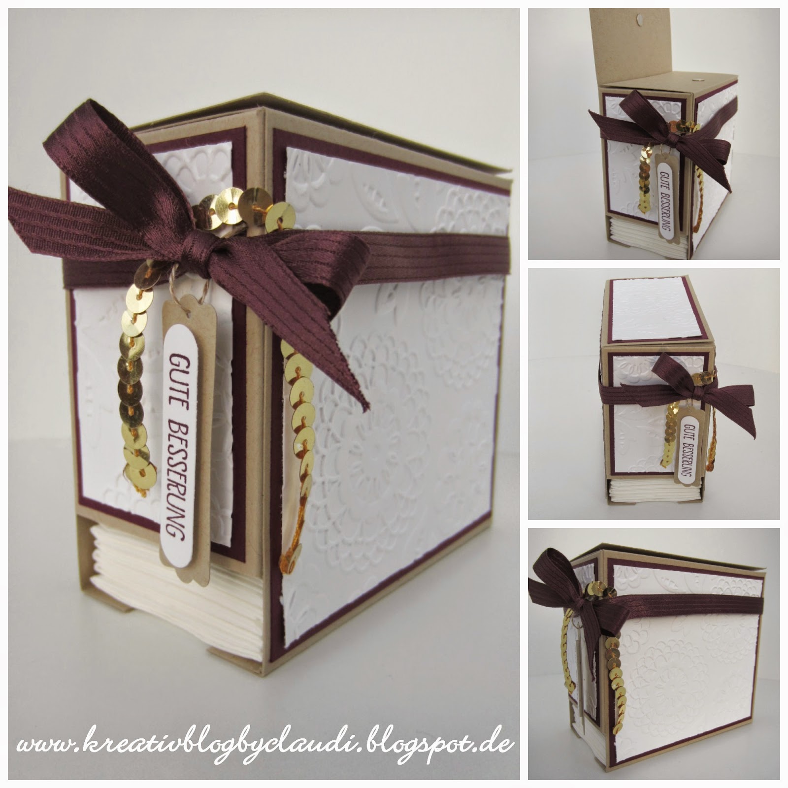 Kreativ Blog by Claudi: Anleitung zur Papiertaschentücher-Box