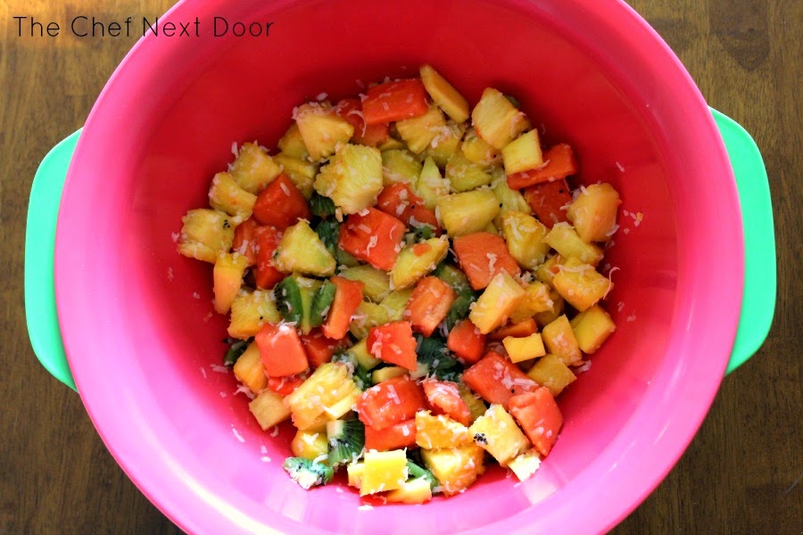 Tropical Fruit Salad + Good Cook ProFreshionals Cut Fruit Bowl Giveaway!