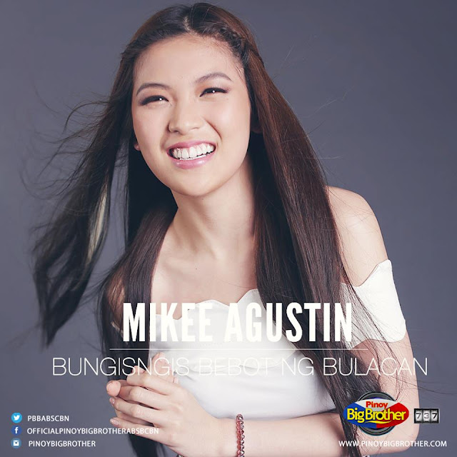 Mikee Trixia Agustin is the first ever pbb 737 regular housemate announced on it's showtime.