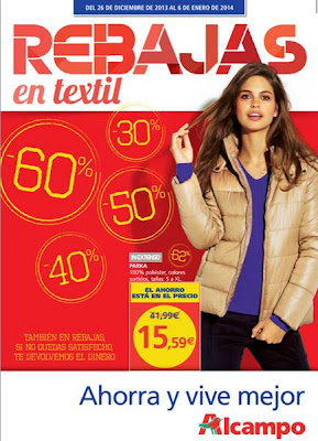 rebajas en textil catalogo alcampo 2013