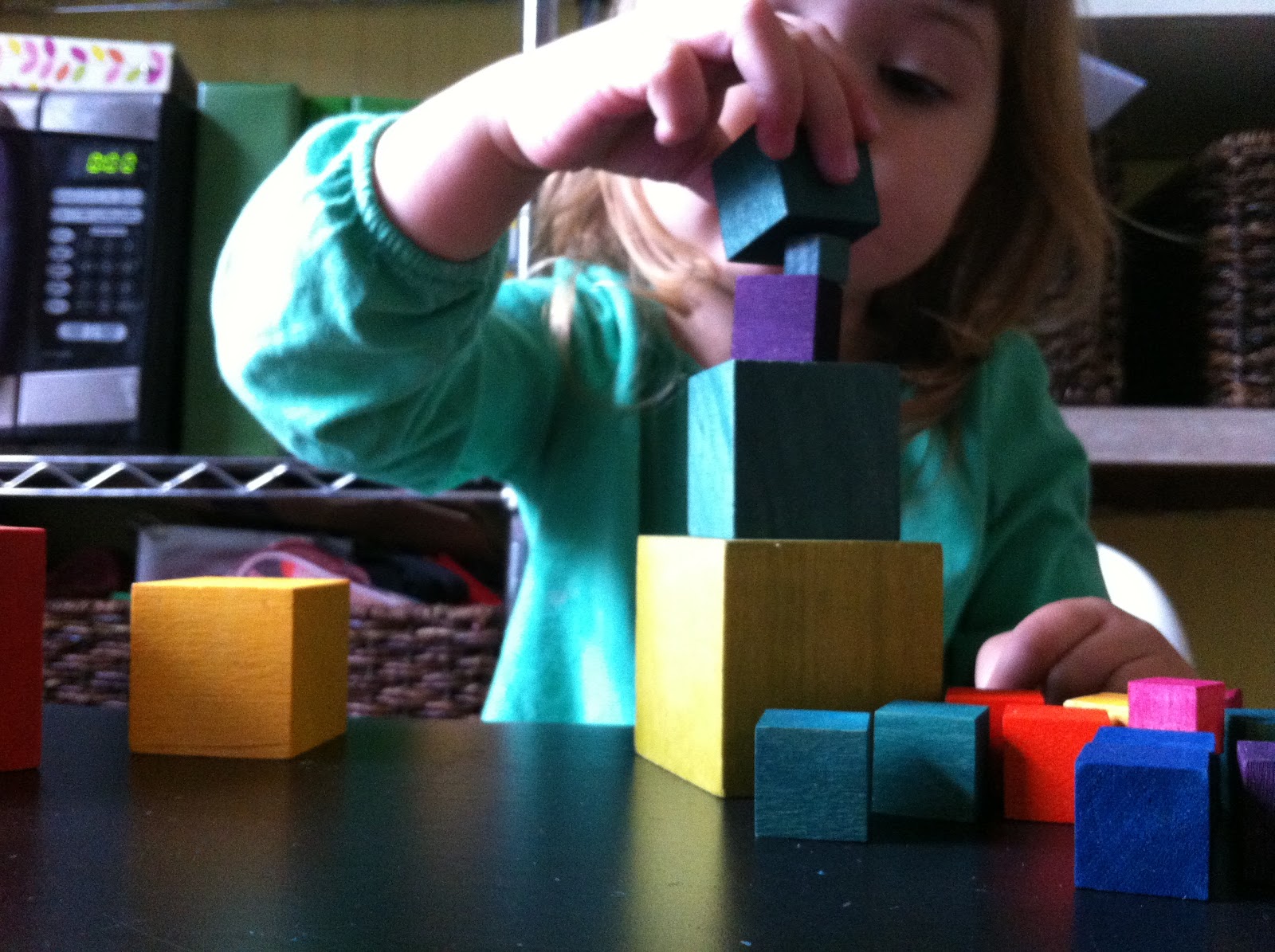 A Childhood List 135) DIY Dyed Wooden Blocks