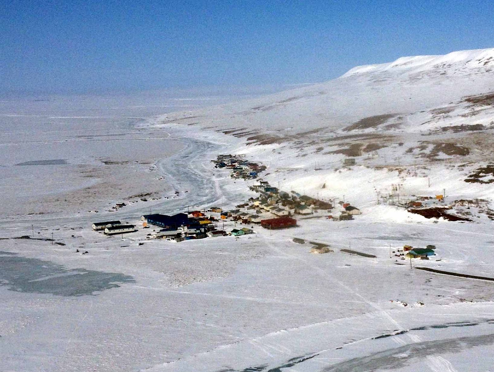 Ultima Thule Nightmute, Alaska isolation and poverty on the wet tundra.