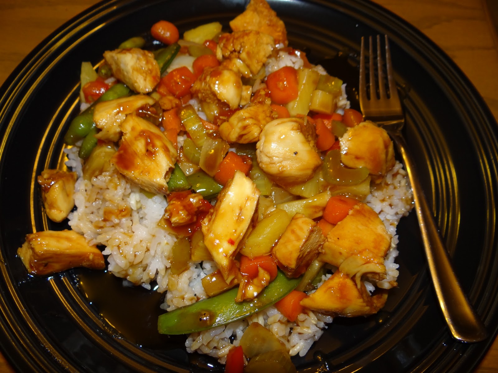 Weekday Chef Hawaiian Chicken and Rice Stir Fry