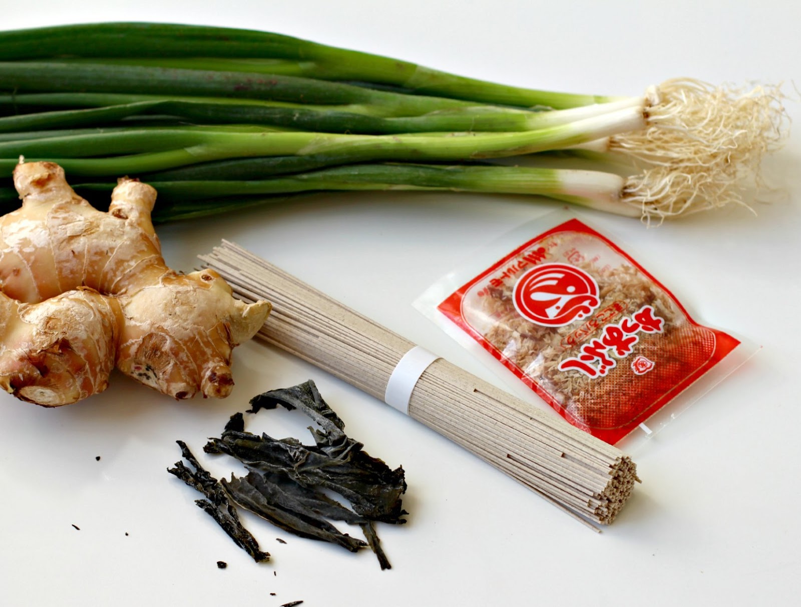 Milk and Honey Buckwheat Soba Noodles in Ginger Broth with Grilled Beancurd