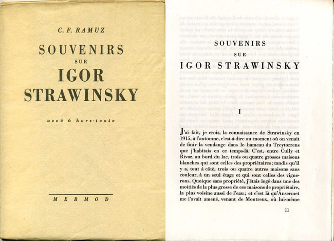 ramuz oeuvres complètes rencontre