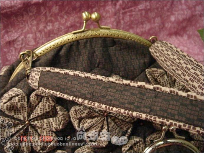 Handbag with clasp and flowers DIY Tutorial Ideas!