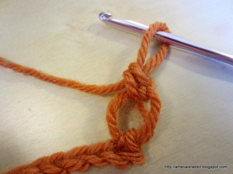 Amelia is Rabbit DIY Lover's Knot Crocheted Scarf