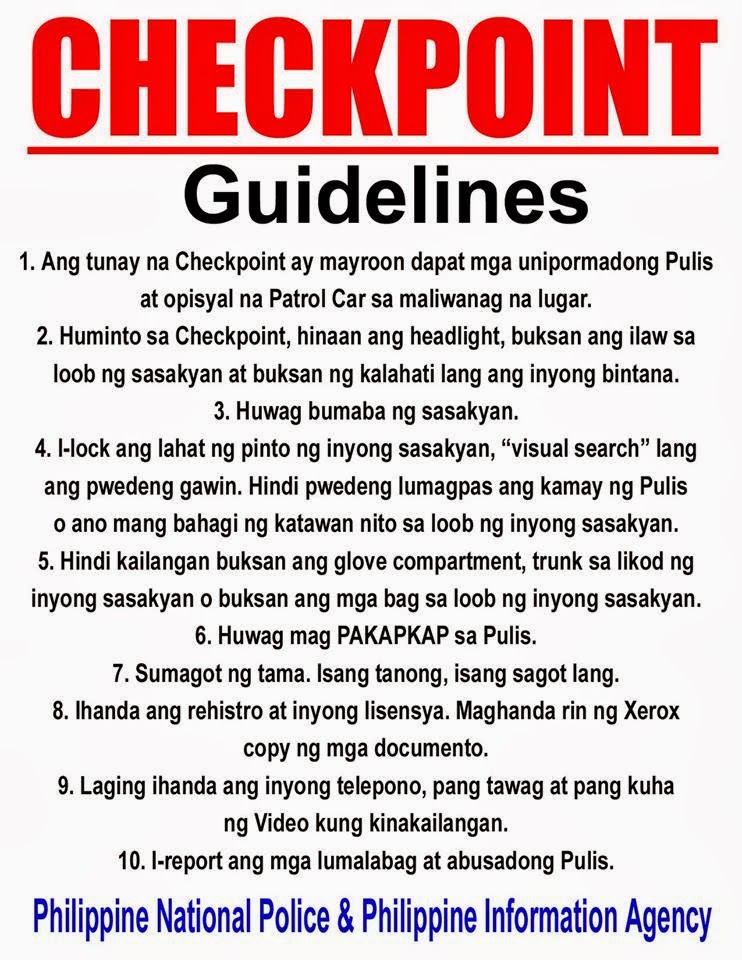 Balitang Malolos PNP (Philippine National Police) Checkpoint Guidelines