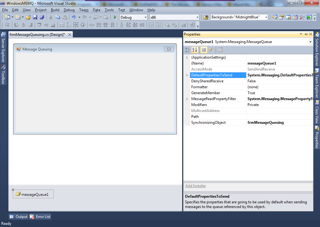 Technologies Info Microsoft Message Queuing(MSMQ)