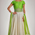 Designer Charu Parashar's Ankle Length White Anarkali Frocks Suits Collection 2014 Latest Fashionable Dress