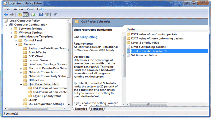 kecepatan cara mempercepat koneksi internet, Bandwidth internet