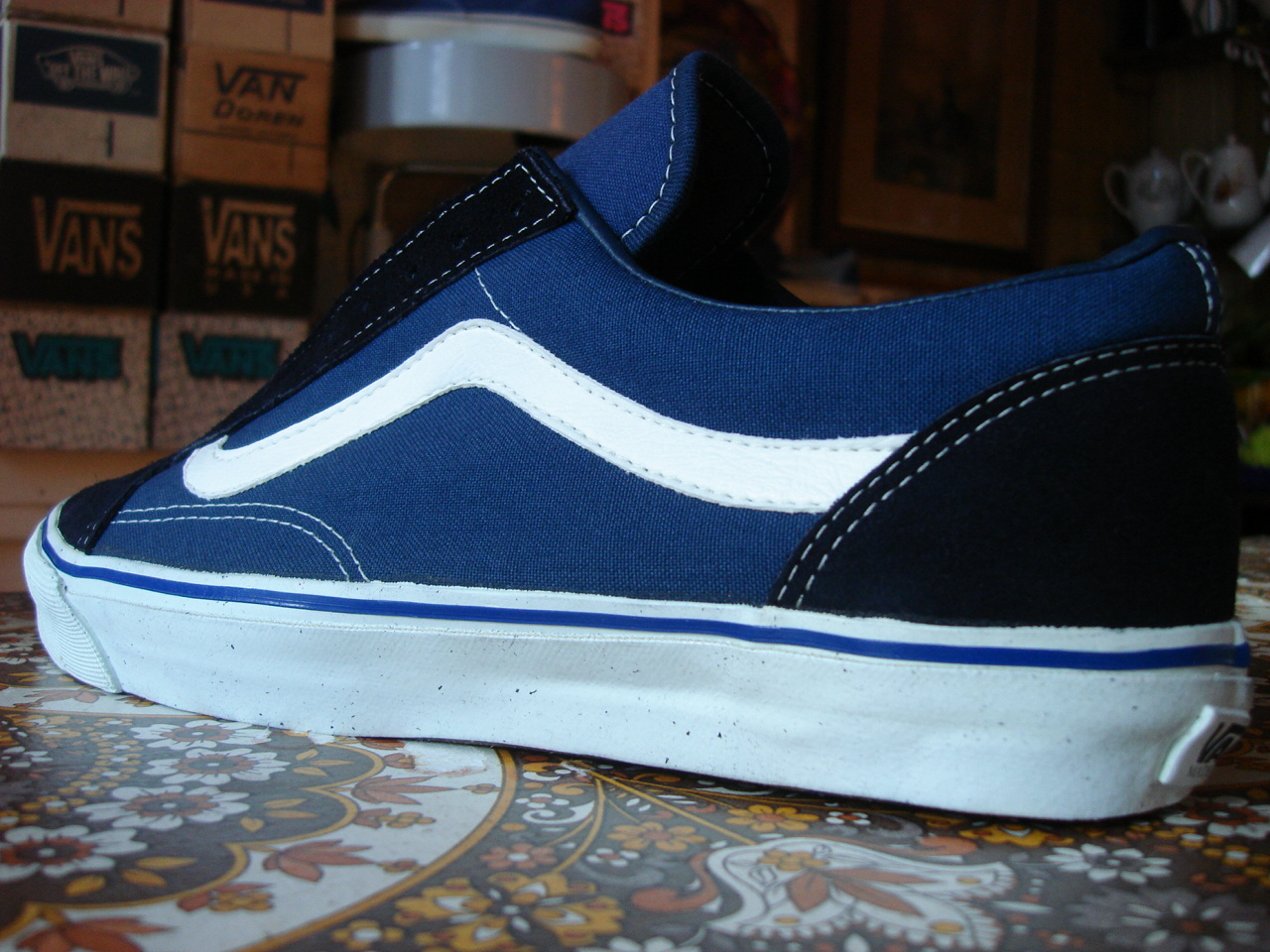 theothersideofthepillow vintage VANS navy suede canvas OLD SKOOL bmx