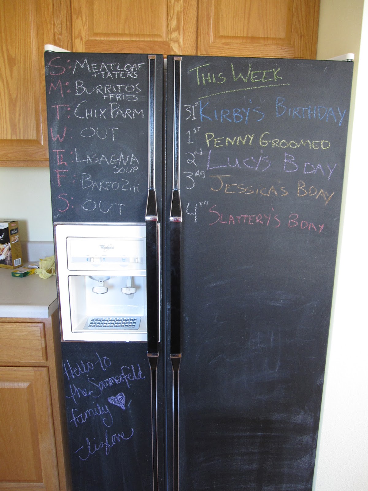 In.Progress Chalkboard Fridge