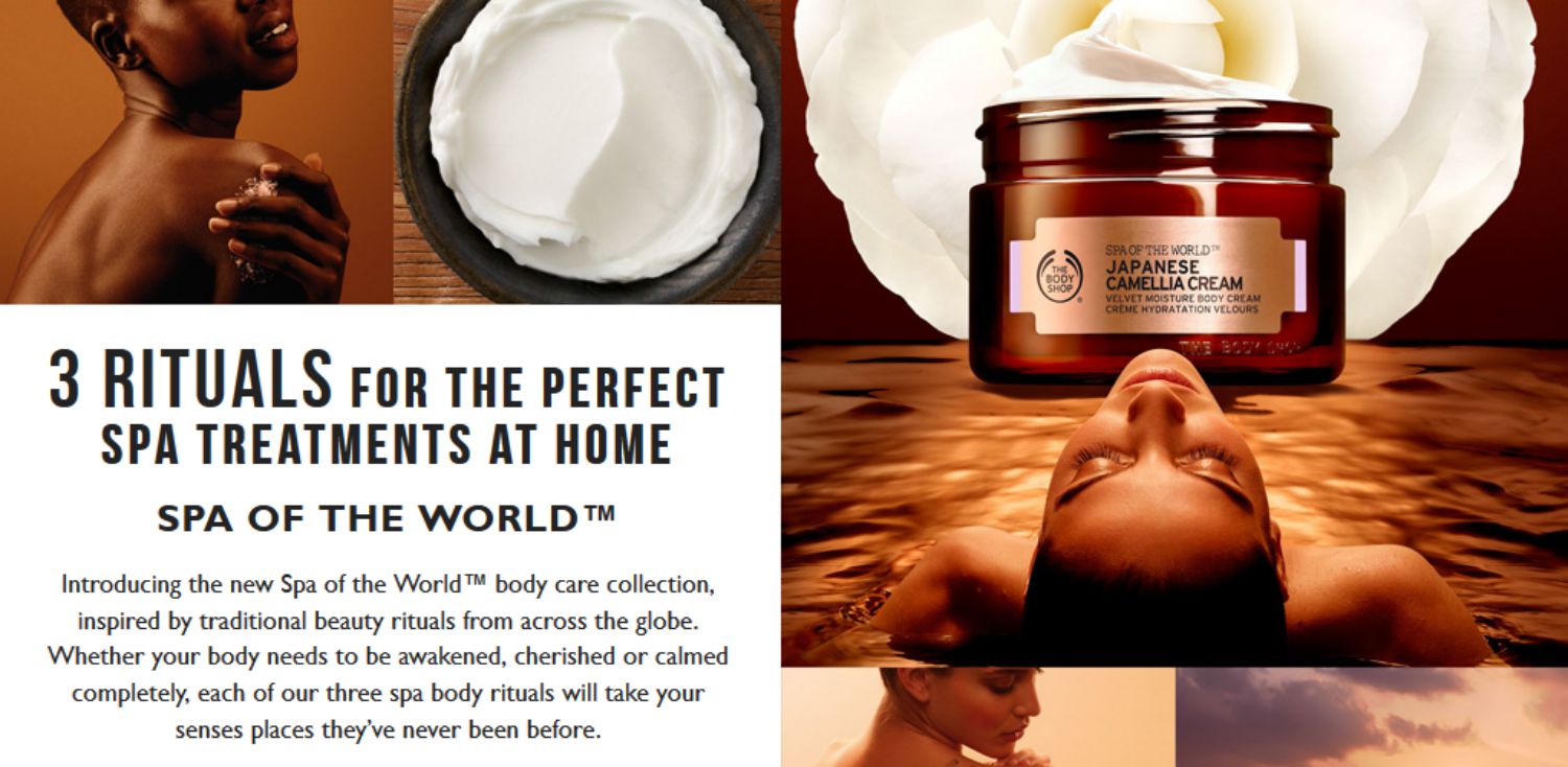 SPA at home ? Yes with The Body Shop Spa of The World range Monica's