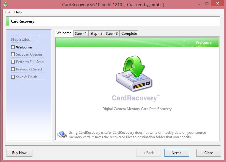 Card Recovery v6.10 Build 1210 + Crack Sayan Saha