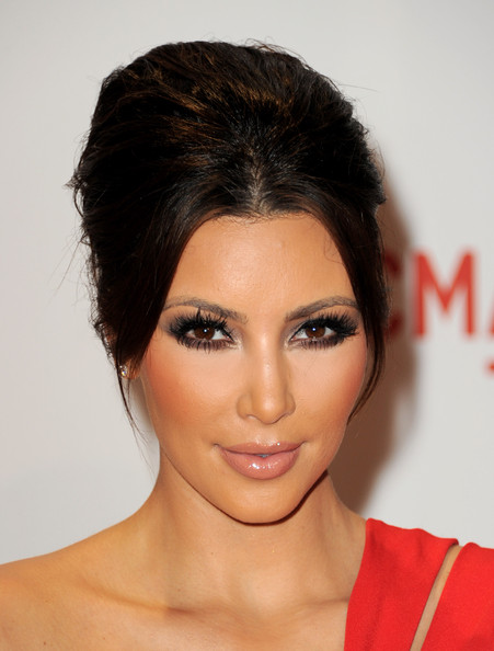 french twist hairstyle on Funmania  Kim Kardashian Most Searched Celeb In The Uk