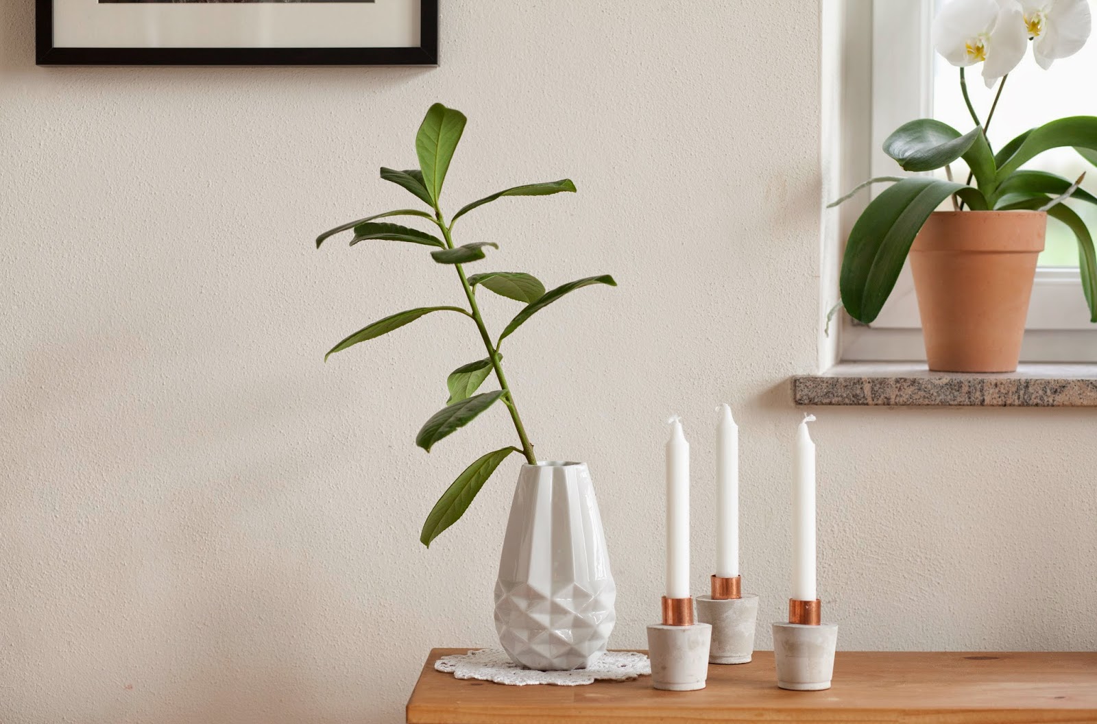 DIY/WEIHNACHTEN: Ein Adventkranz aus Beton mit Kupfer-Muffen oder ein