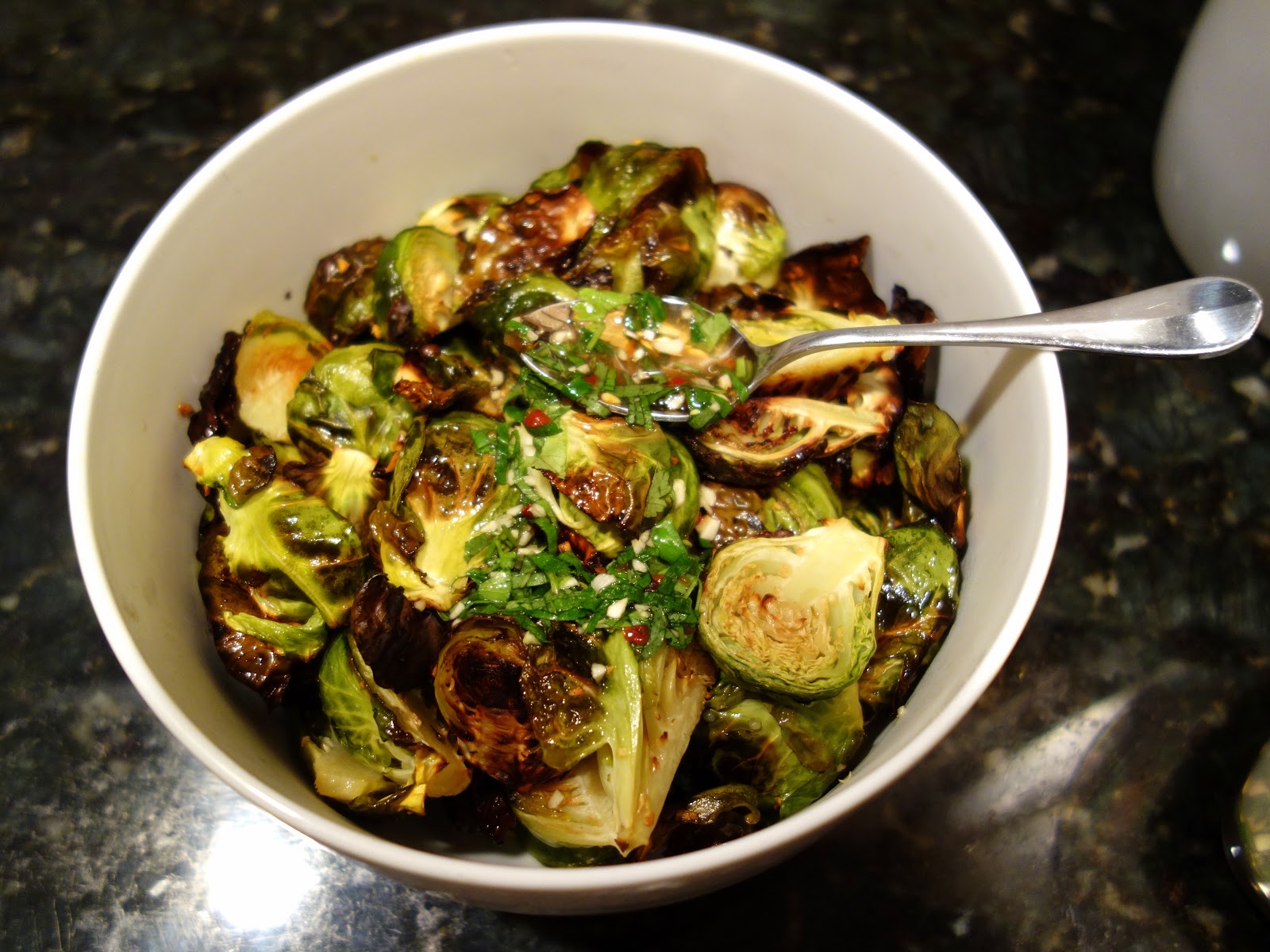 Fresh Local and Best Momofuku Roasted Brussels Sprouts and a Weekend
