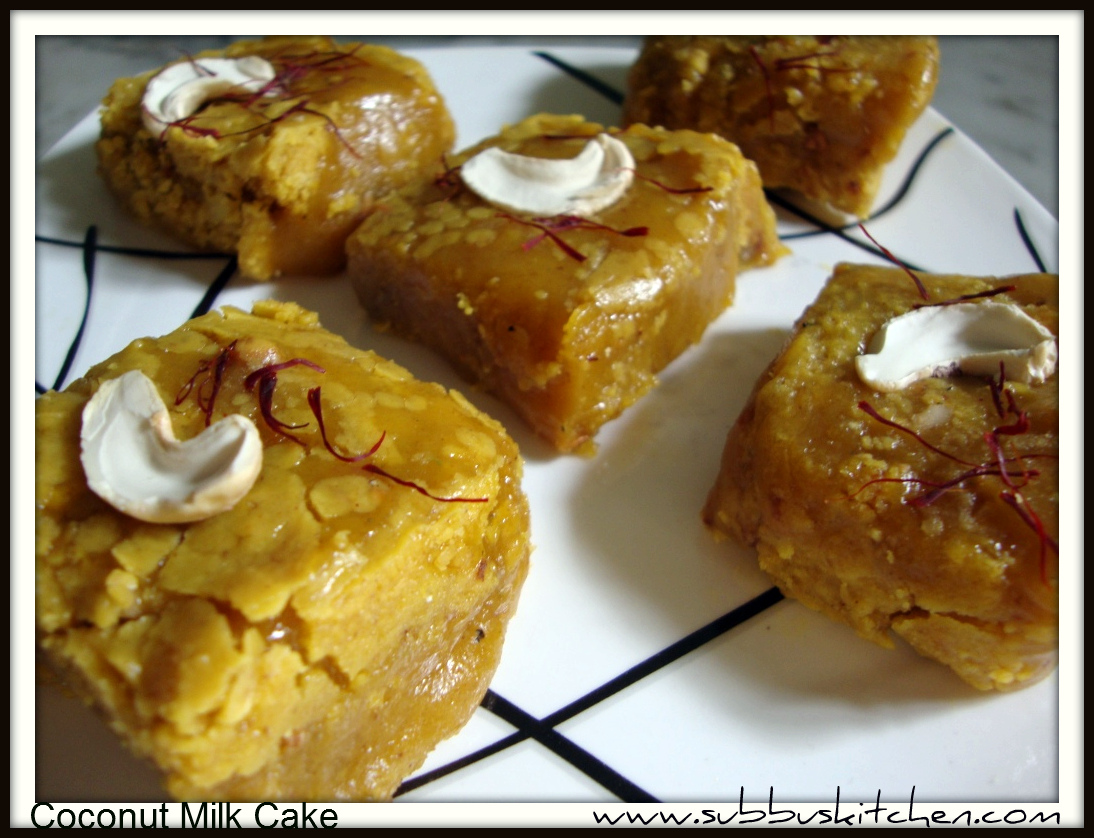 Coconut Milk Cake Subbus Kitchen