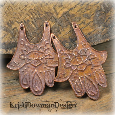 Handmade Copper Hamsa Kristi Bowman Design