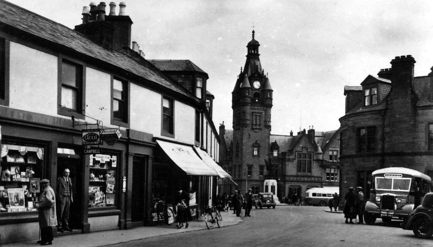 Tour Scotland Photographs Old Photographs High Street Lockerbie Scotland