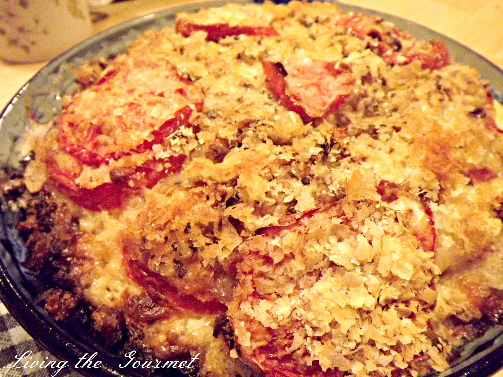 Tomato and Breadcrumb Quiche Living The Gourmet