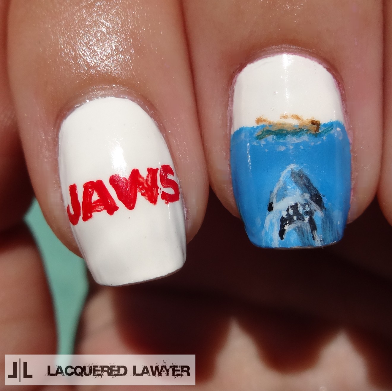 Lacquered Lawyer | Nail Art Blog: Jaws