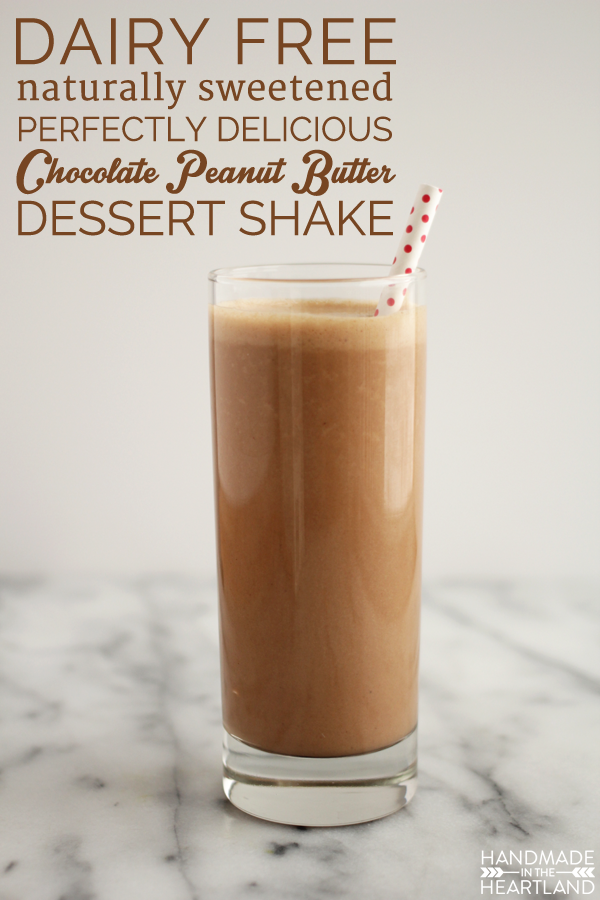 Dairy-free Chocolate Peanut Butter Shake