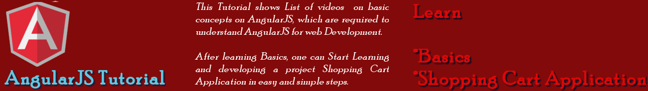 AngularJS Tutorials - Learn Basics in Simple Steps