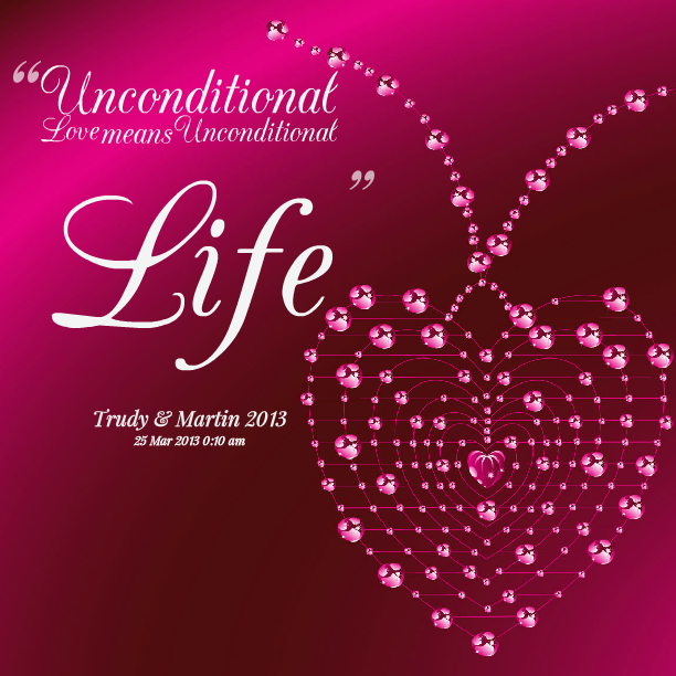 unconditional love unconditional love