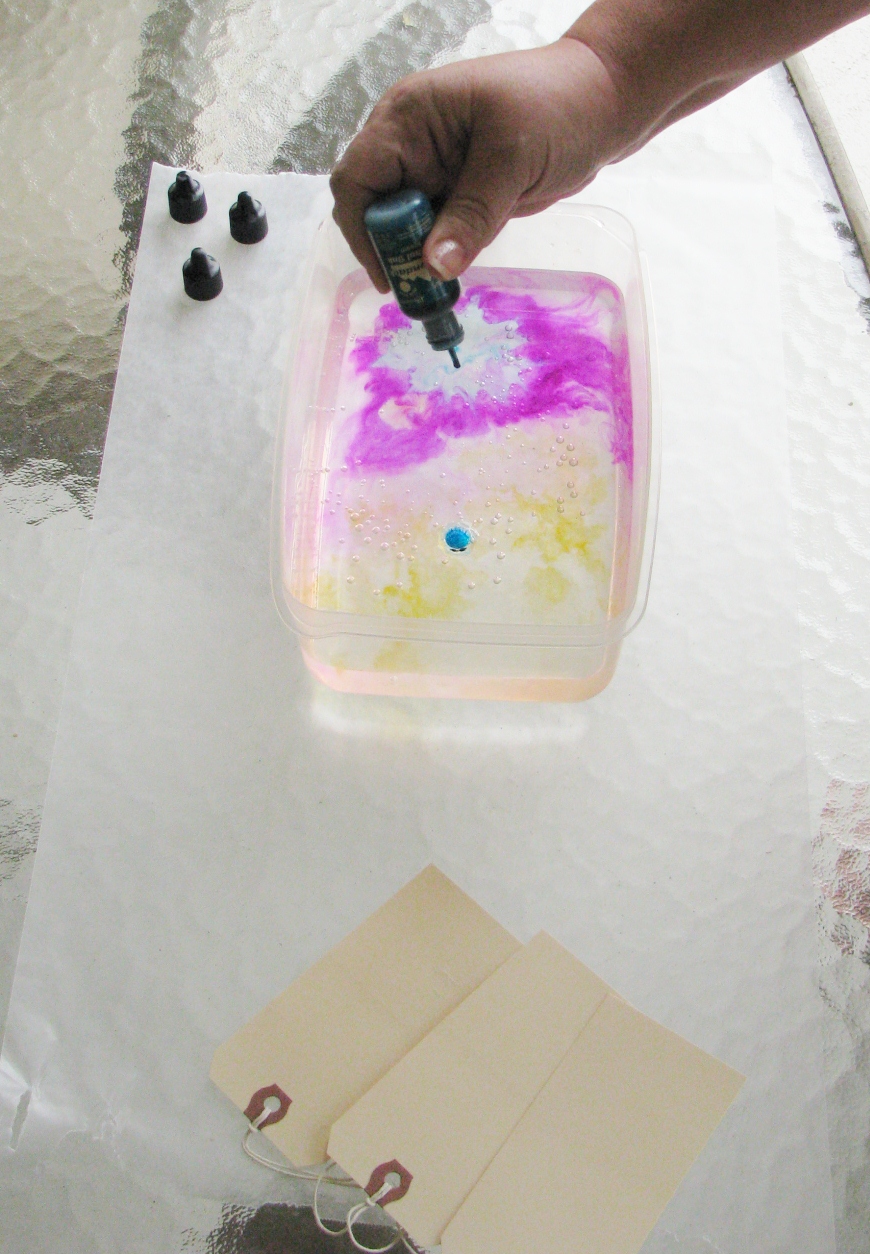 The Paper Variety Tutorial Alcohol inks & water by Sandi!