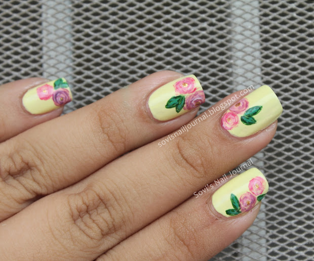 sovi's nail journal pink and purple
