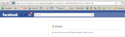 Facebook Login Using Facebook Platform Opt In Notification - An error has occurred. Please contact Help Center