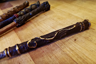 Homemade Harry Potter wands by Bonggamom