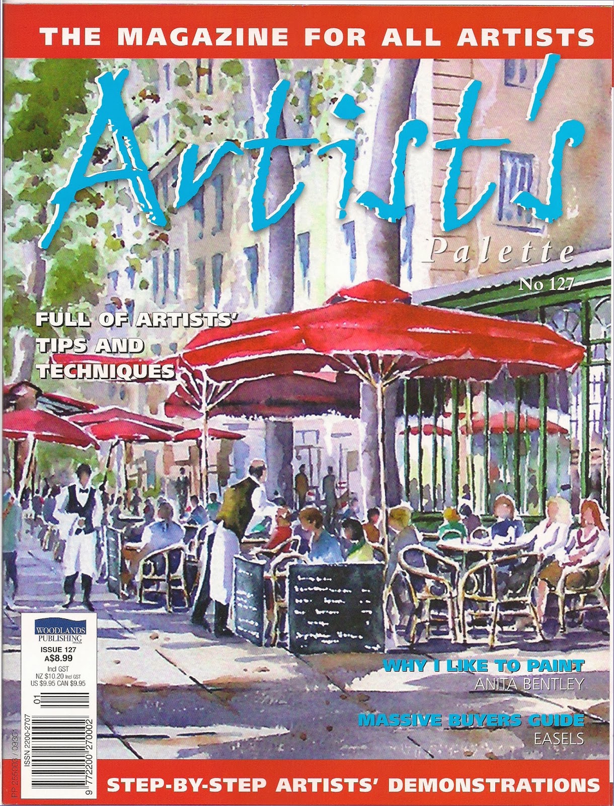 Watercolours by Anita Bentley Artist's Palette Magazine, October 2013