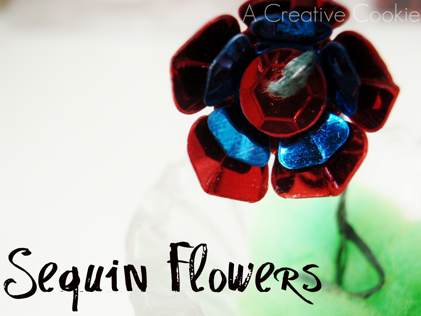 A Creative Cookie SuperEasy Sequin Flowers