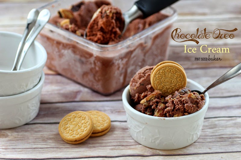 Chocolate Oreo Ice Cream 1 Chocolate Oreo Ice Cream with #IceCreamforOXO