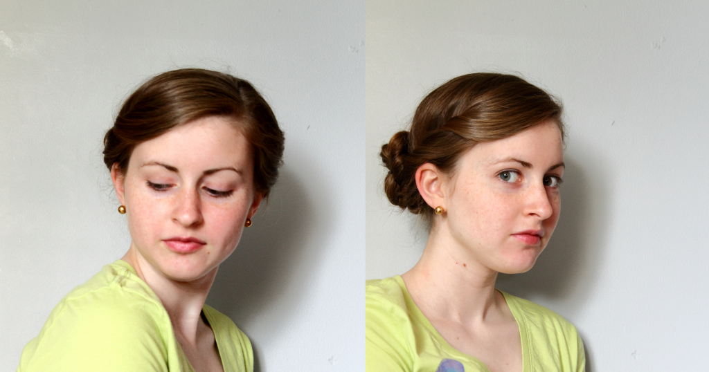 i love...: Twisted Up-Do Hair Tutorial