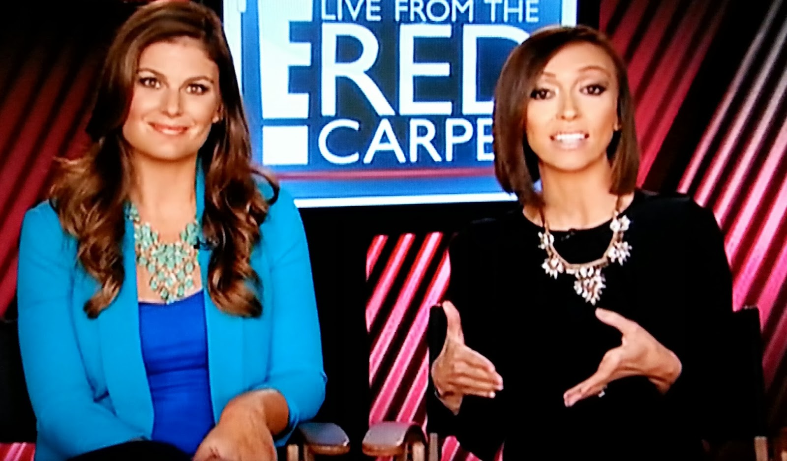 TV with Thinus E! Entertainment covering the 2013 Emmy Awards with pre