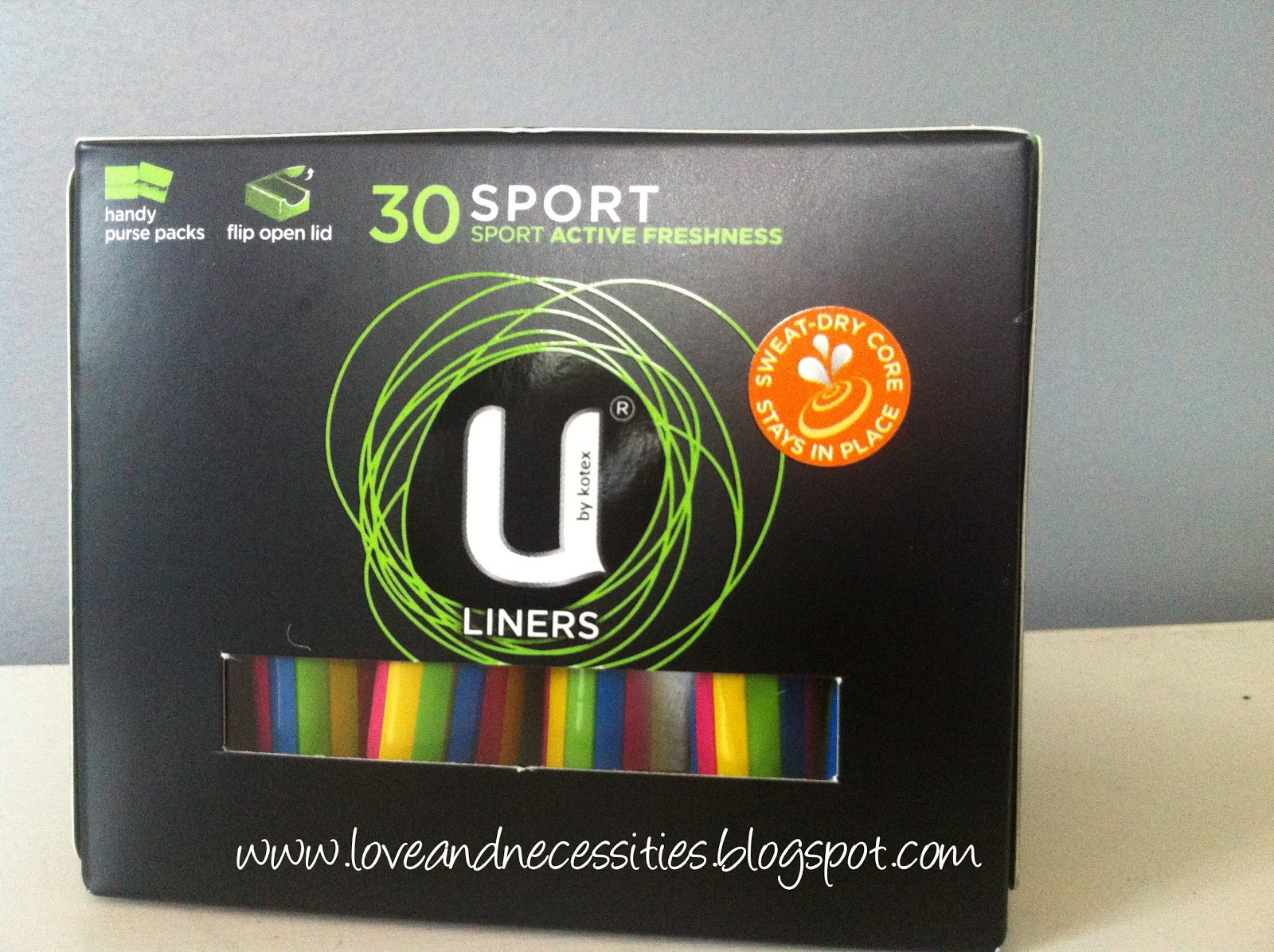 Love and Necessities U by Kotex Sport Liners