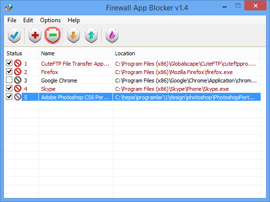 Firewall App Blocker 1 7 Free Download For Windows 10 8 And 7 Filecroco Com
