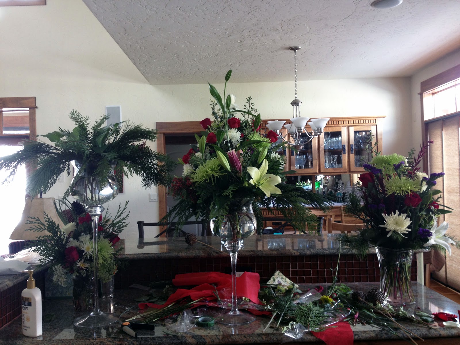 Worth Pinning Holiday Party Floral Arrangments