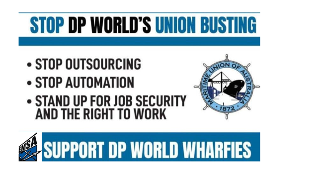 STOP DP WORLD'S UNION BUSTING