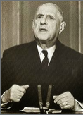 De Gaulle sur le fédérateur étranger de l'Europe