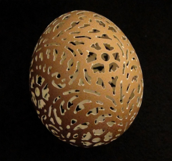 Hand Carved Eggshell Sculptures Spicytec