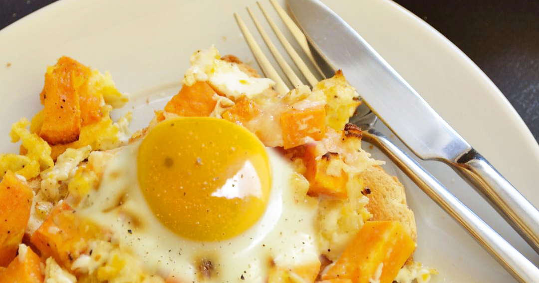 Sabor Γλυκοπατάτες με αυγά & τυρί / Sweet potatoes with eggs & cheese