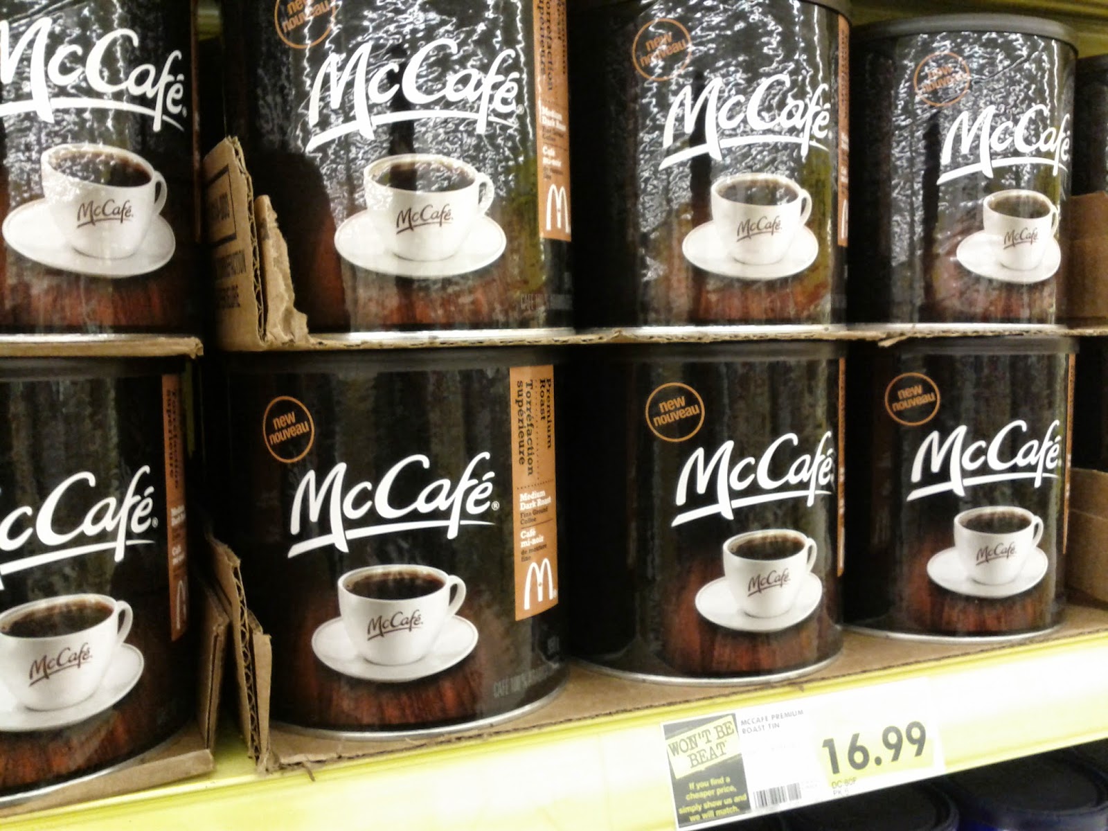 Toronto things McCafe coffee in a tin at No Frills