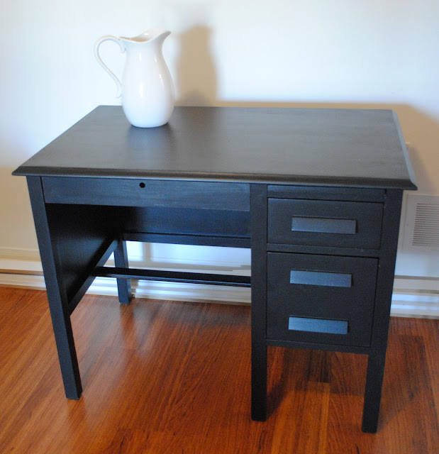 Rustic Maple A Charcoal Black Desk